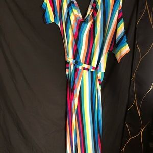 Muti-color Striped Jumpsuit